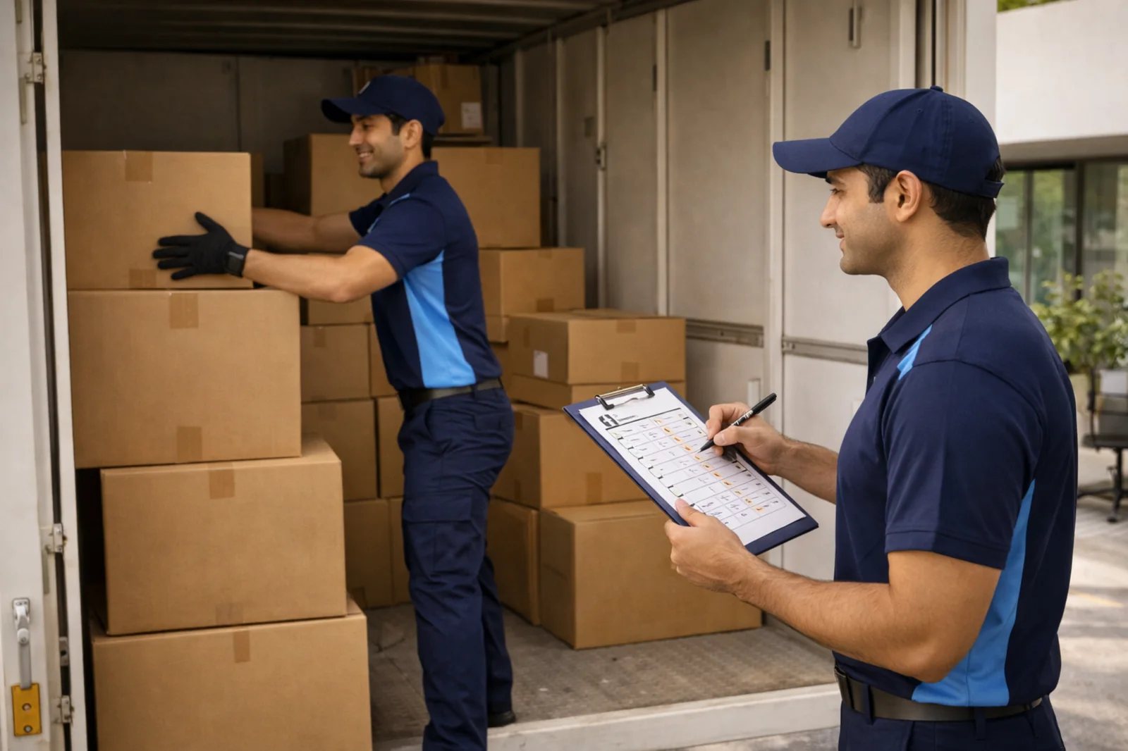 ShiftingsCart team planning and preparing a move before loading items